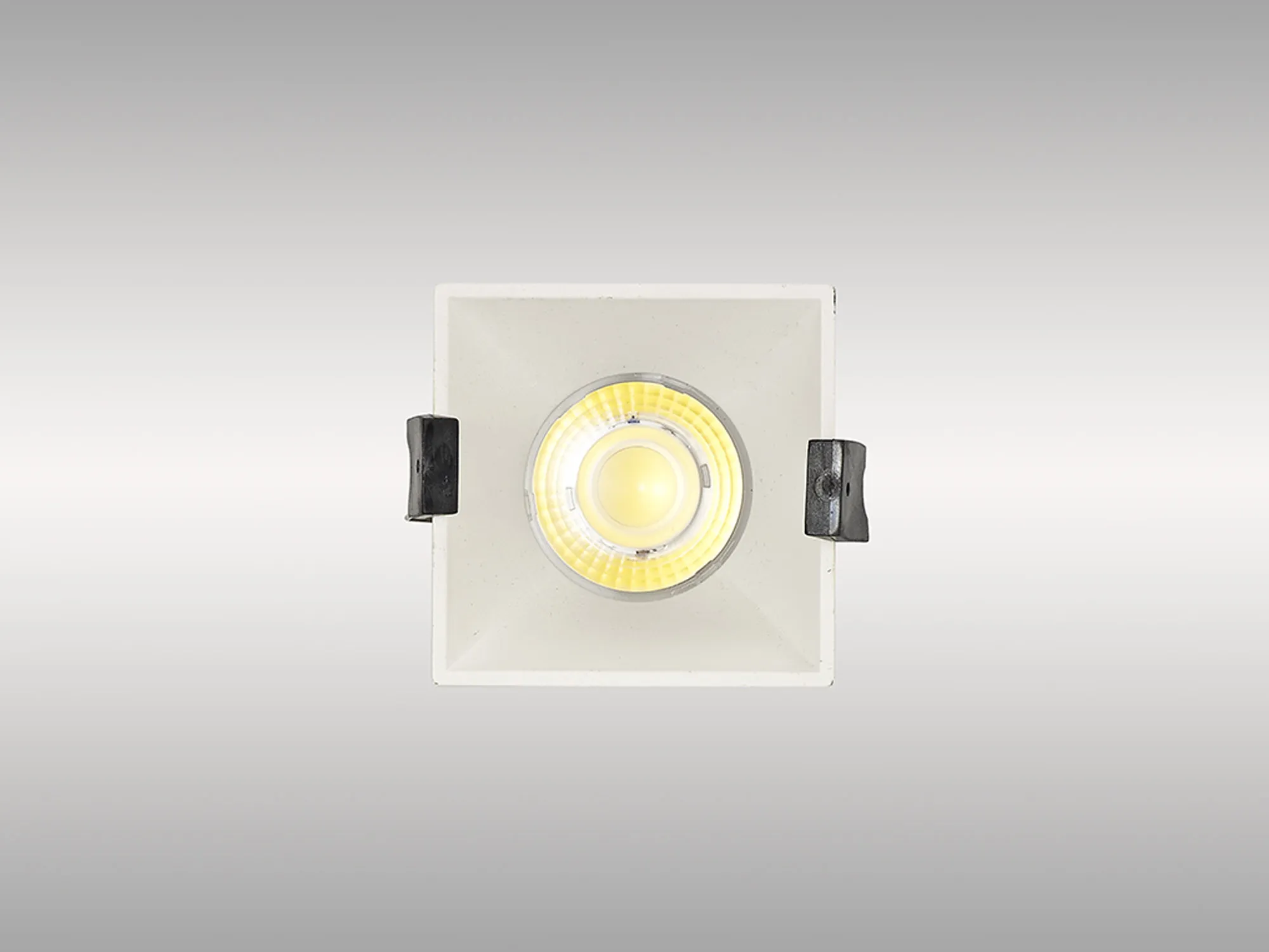 Biox 9 Tridonic Powered 9W 4000K 890lm 24° CRI>90 LED Engine White Square Fixed Recessed Spotlight, IP20 DM201917  Dlux Biox 9